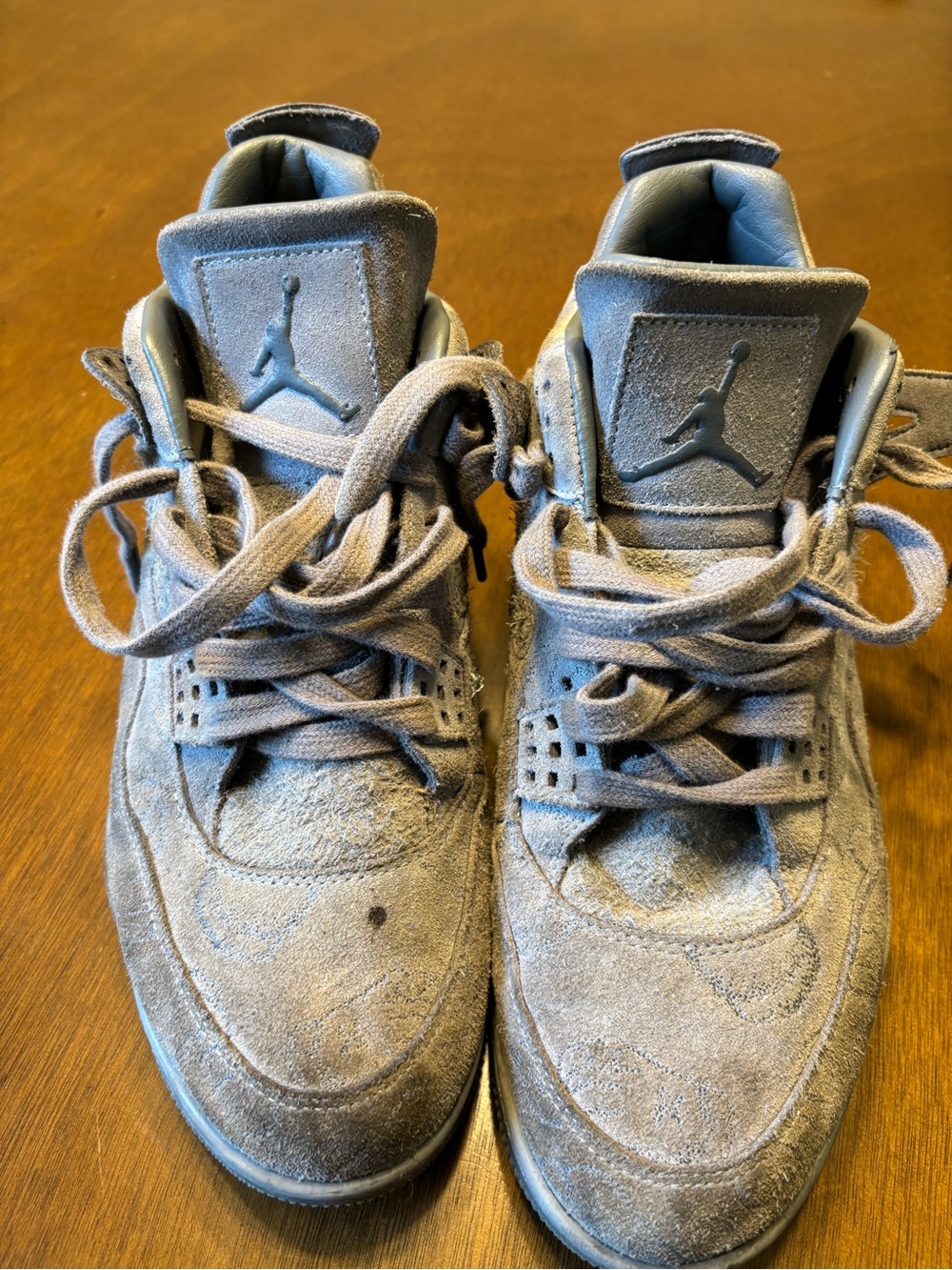 Jordan Suede High-Top Sneakers in Gray